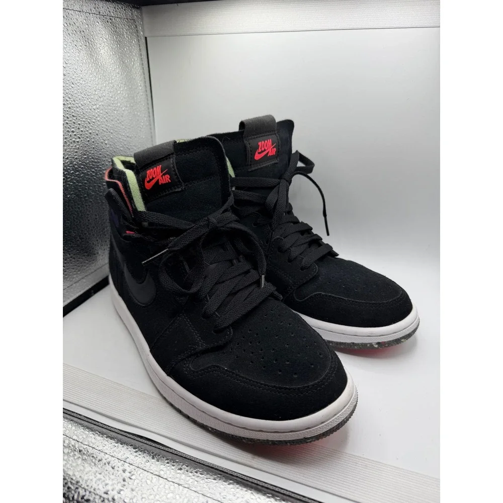 Authentic Nike Air Jordan 1 High Zoom Air CMFT Crater Black CT0978-005 Mens 8.5